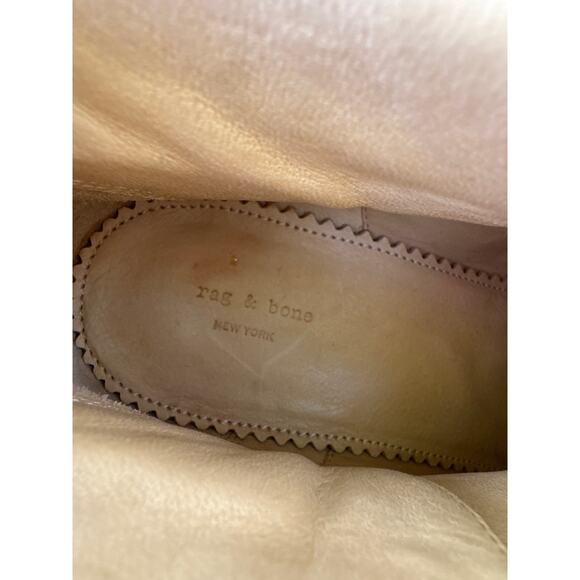 Rag & Bone New York Suede Women’s Camel Booties Size 39 1/2 Tan Beige Boots - Picture 12 of 16